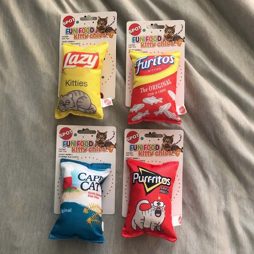 Fun Food Gimmick Cat Toys with Cat Nip